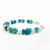 Sterling Turquoise and Moonstone Bracelet