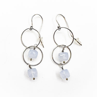 Natural Chalcedony Earrings