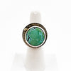 Sterling and 18k Turquoise Ring