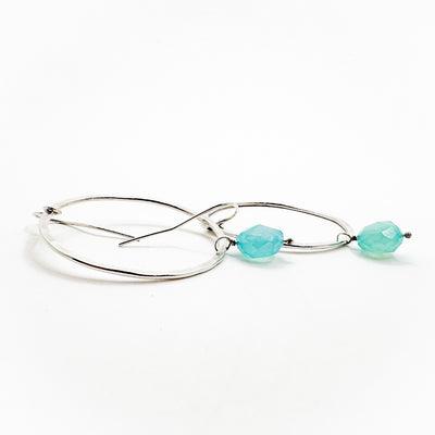 Shooting Star Chalcedony Earrings