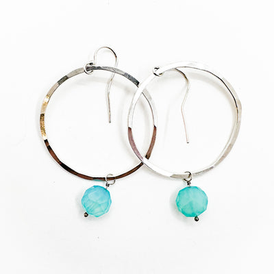 Shooting Star Chalcedony Earrings