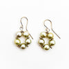 Vermeil & Green Pearl Earrings