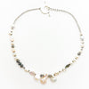 Sterling Pearl and Labradorite Bead Necklace