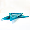 Blue Ocean Swirl Triangles (set of 2)