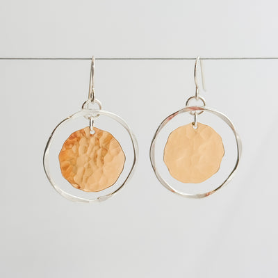 Disk in Orbit earrings