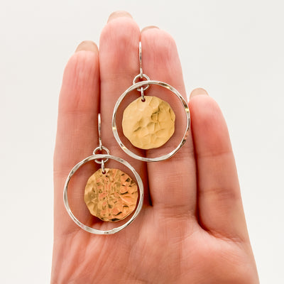 Disk in Orbit earrings