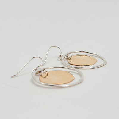 Disk in Orbit earrings