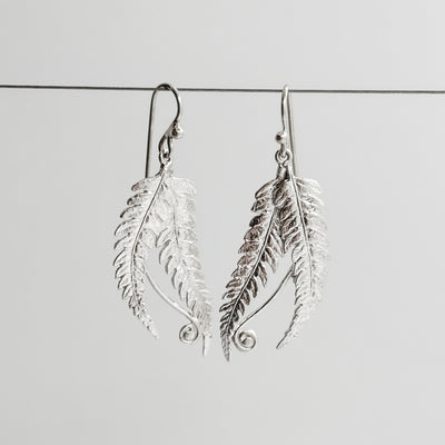 Double fern earrings