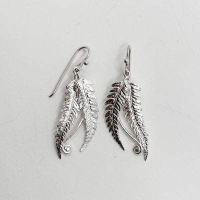 Double fern earrings