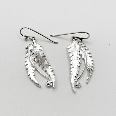 Double fern earrings