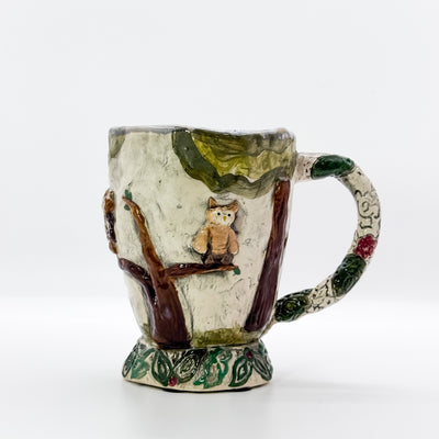 Owls & trees mug