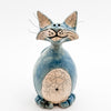 Mini Blue Naughty Cat Raku