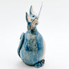 Mini Blue Naughty Cat Raku