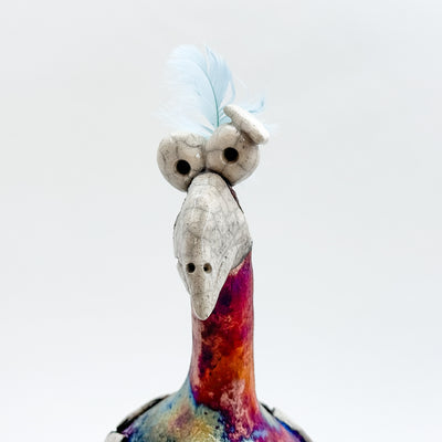 Do Do Bird Hatchling Raku