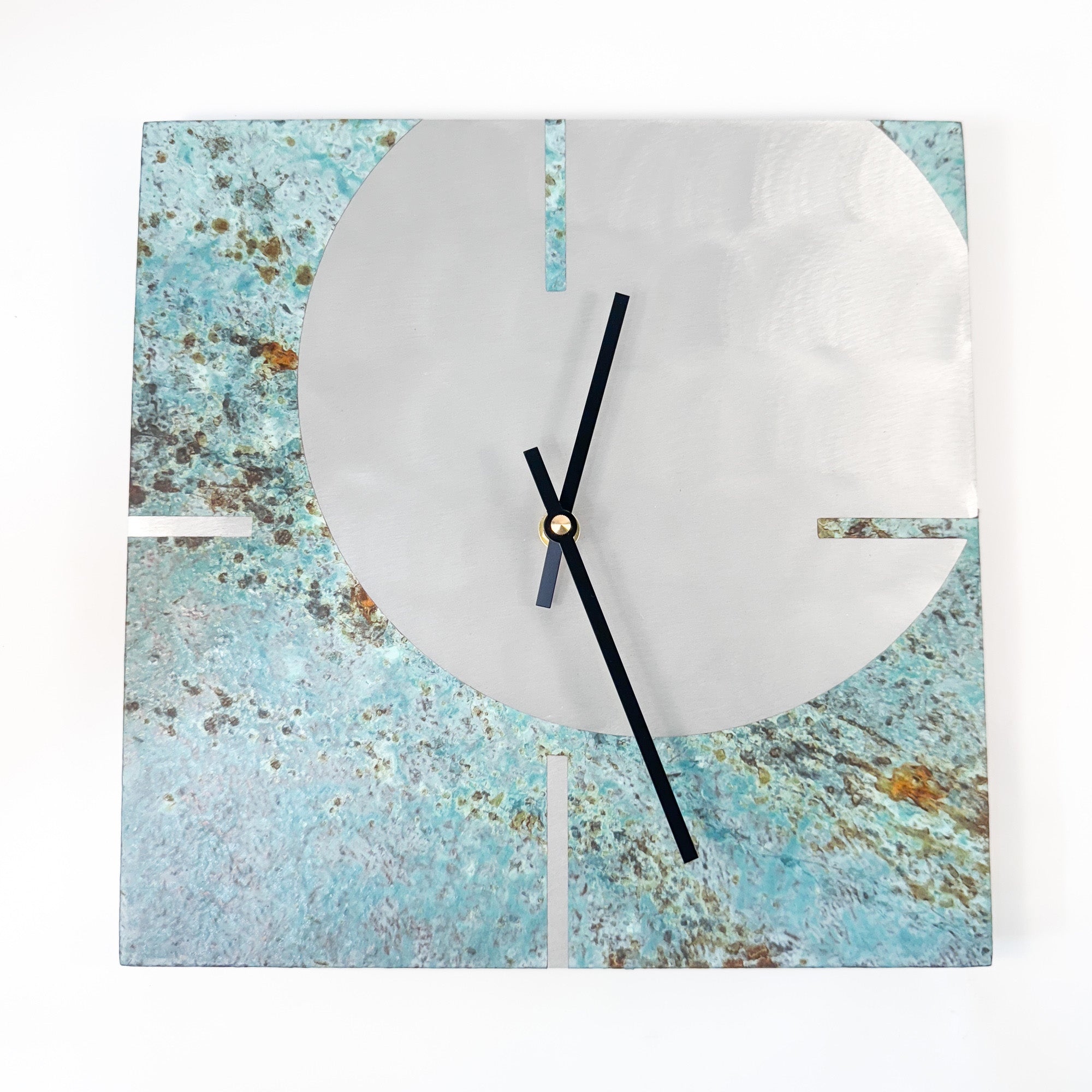 Circle and Square clock in Forest