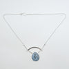 Jovie Choker with Blue Moss Agate Necklace