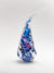 Holiday Tree Blue and Purple Glass