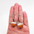 Carnelian A frame earrings