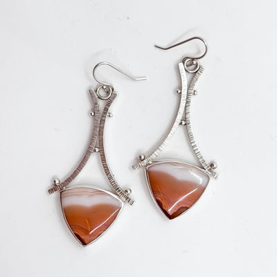 Carnelian A frame earrings