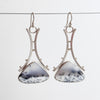 Dendritic opal A frame earrings