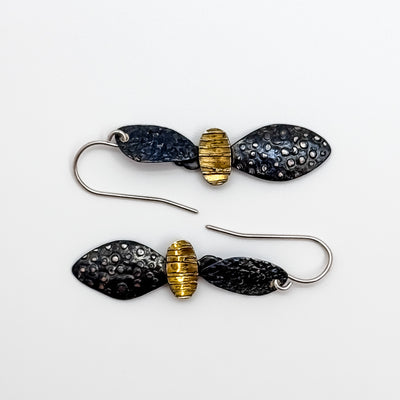 Pebble hook earrings