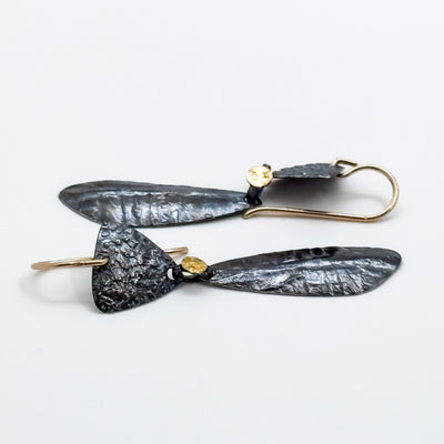 Bimetal Pebble earrings