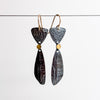 Bimetal Pebble earrings