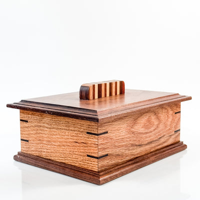 Decoration box with handmade handle