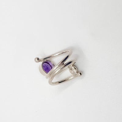 Bypass with amethyst ring