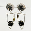 Schist with Pyrite Earrings