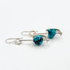 Turquoise pac-girl earrings