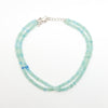 Chalcedony faceted double bead Necklace