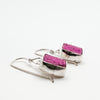 Cobalto Calcite Druzy Square earrings