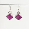 Cobalto Calcite Druzy Square earrings