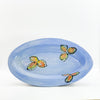 Blue Flower Dish on stand