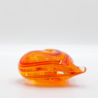 Fire mix paperweight heart