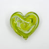 Light green with white paperweight heart