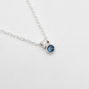 London Blue Topaz with tube bale necklace