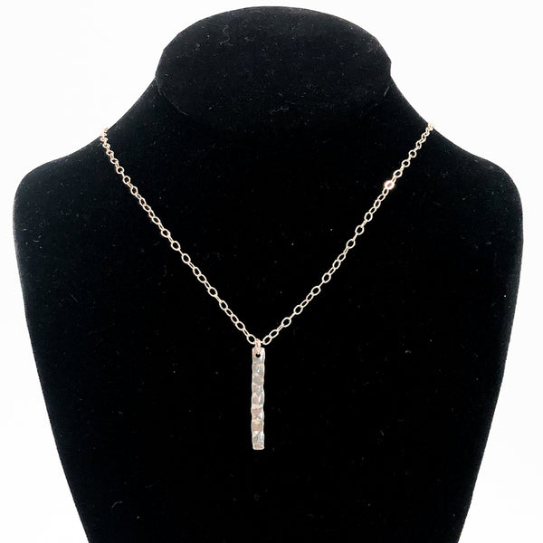 Hammered Bar Necklace - Raiford Gallery Inc