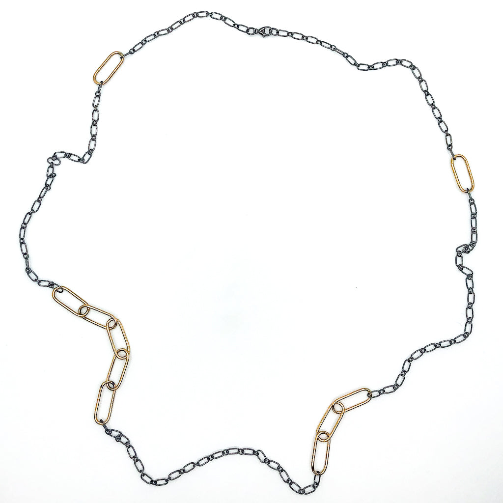 Large Baroque Pearl Necklace with Fat Leather Cord - Raiford Gallery Inc