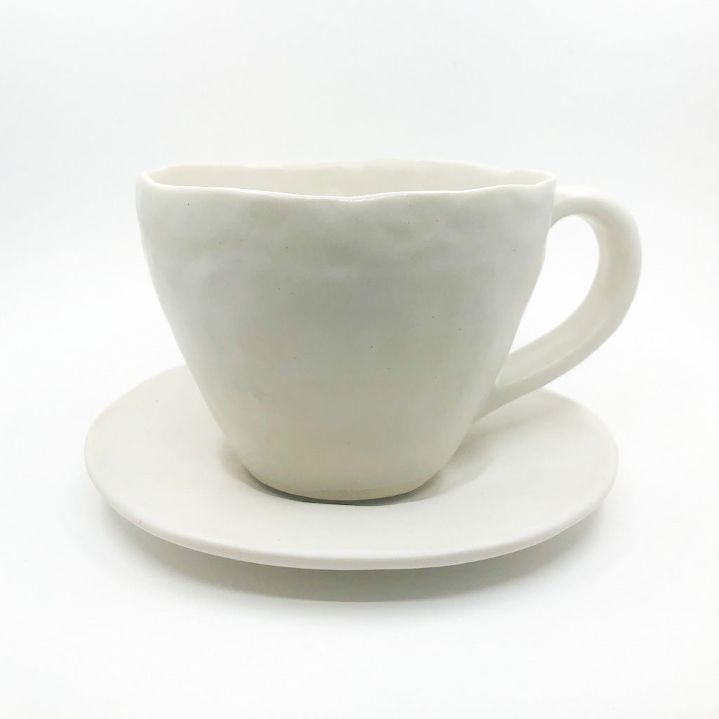 12oz Large Latte Cup & Saucer