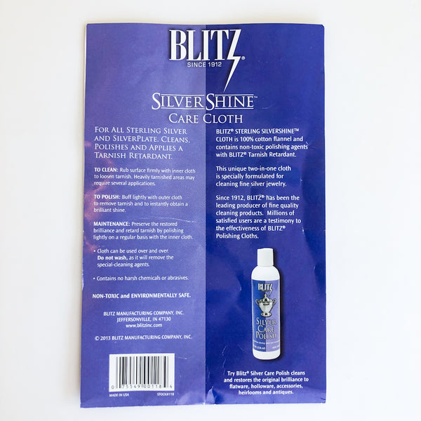 Silver Shine® by Blitz Care Cloth, Silver Polishing Cloth