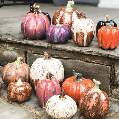 Small Speckled Teal Pumpkin